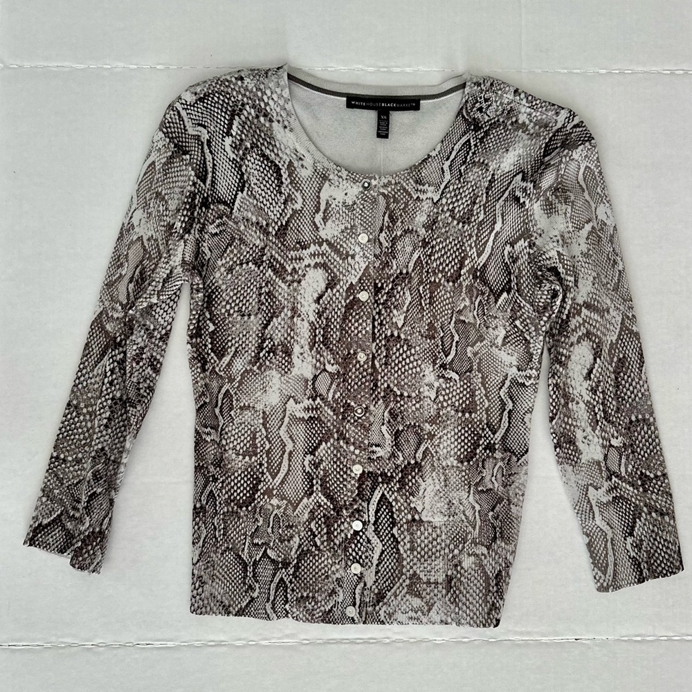 Ann Taylor animal print cardigan